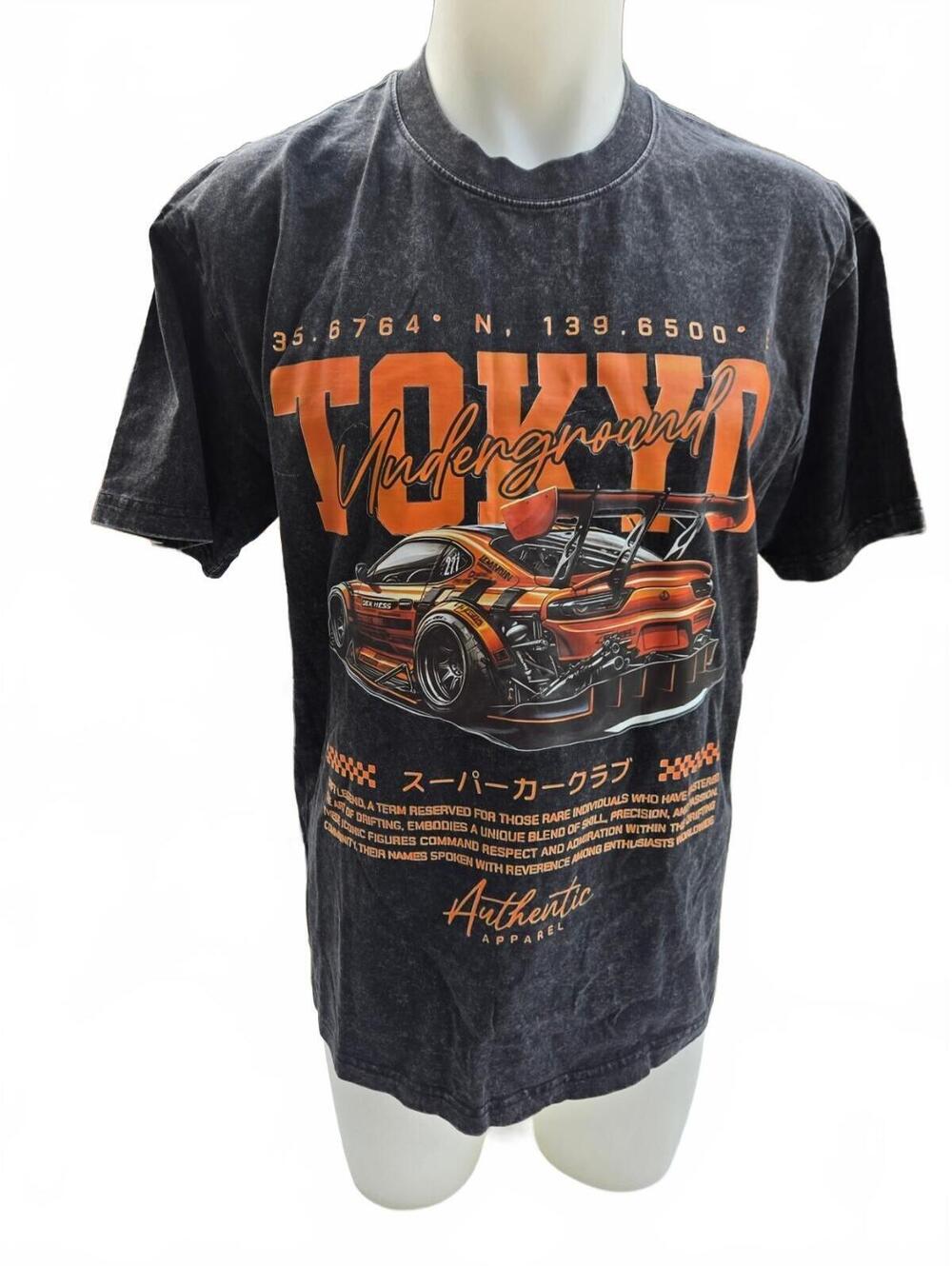 Men's Tokyo Underground Graphic T-Shirt, Medium, Good Condition